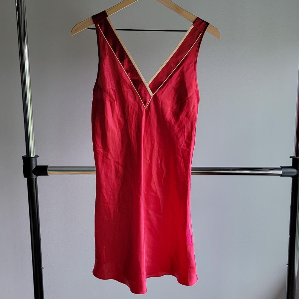 Jones New York | Red Babydoll Slip Lingerie Dress Y2K
